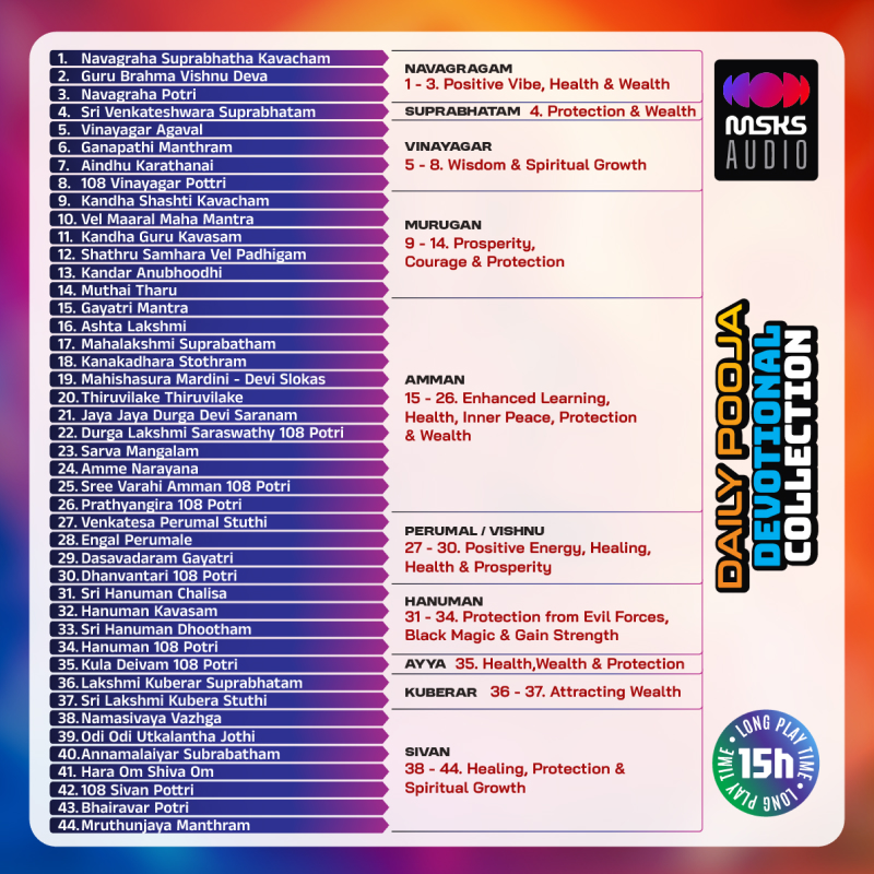 Daily Pooja Devotional Songs | Mantras Collection - USB | MP3 Music - Image 3