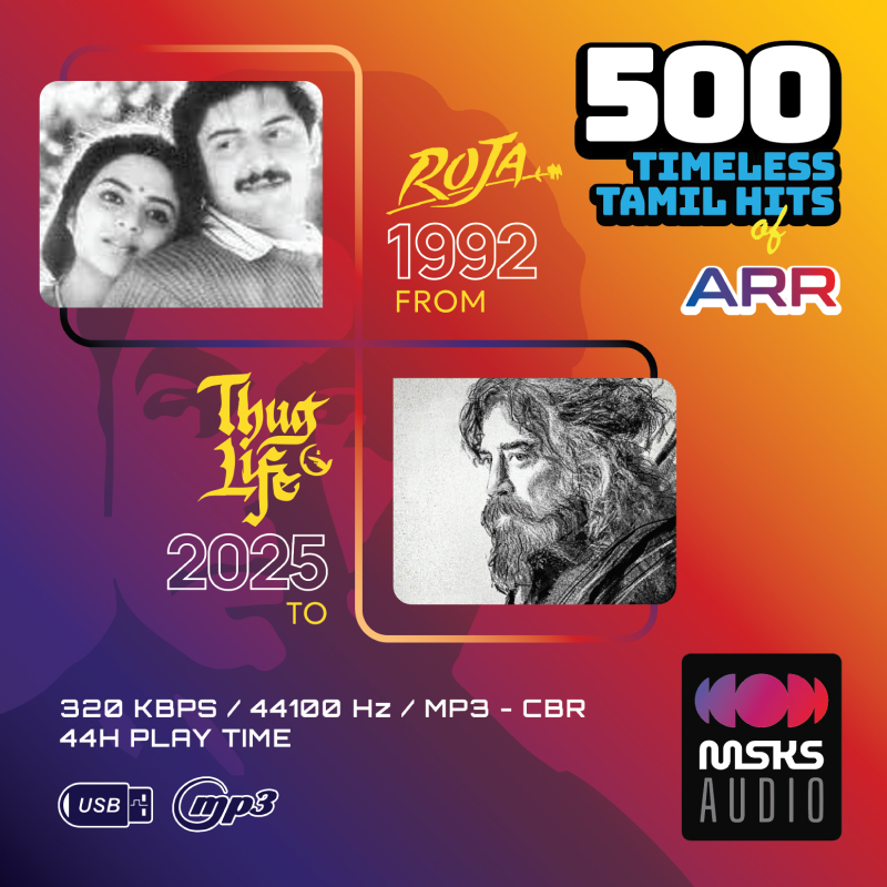 A R Rahman 500 Timeless Tamil Hits Songs Collection (1992-2025) - USB | MP3 Music - Image 2